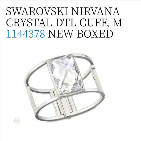 Swarovski Large Nirvana bangle rhodium plated nwt - Picture 13 of 13